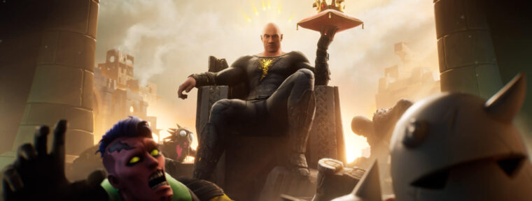 До Fortnite добралась новая звезда кинофильмов DC – Чёрный Адам