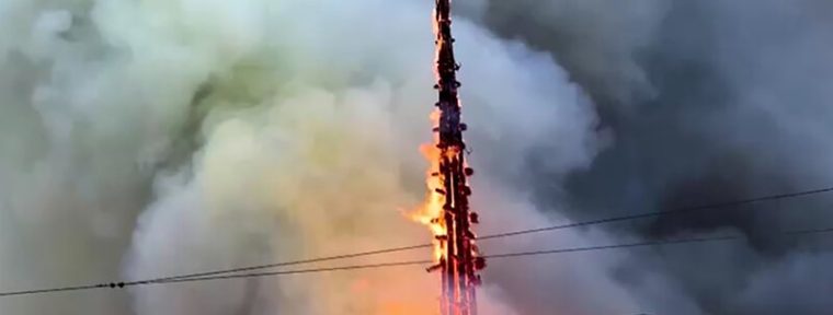 Историческая башня с медалью PGL Major Copenhagen рухнула сегодня во время пожара