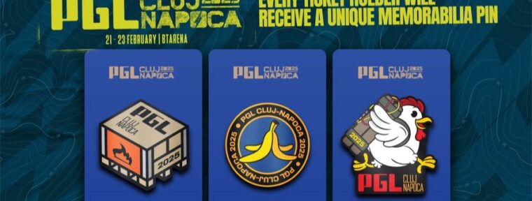 Владельцы билетов PGL Cluj-Napoca 2025 получат памятные значки