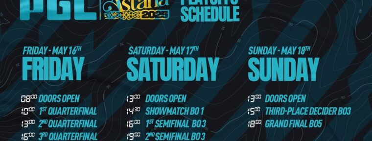 PGL объявили расписание на PGL Astana 2025