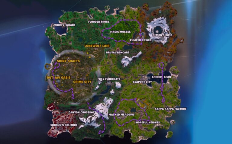 Маршруты бронированных машин в 6 главе 2 сезона фортнайт