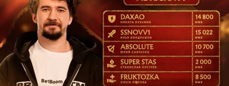 Ne kicknyt — состав от Daxak на BetBoom Streamers Battle 9