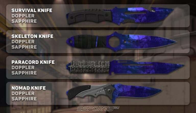 Скины Гамма-волны (Doppler) | Сапфир для ножей в Fever Case
