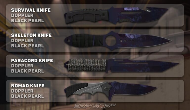 Скины Гамма-волны (Doppler) | Черная жемчужина для ножей в Fever Case