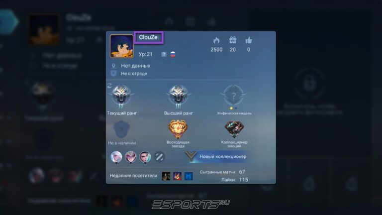 Как поменять ник на аккаунте в Mobile Legends: Bang Bang