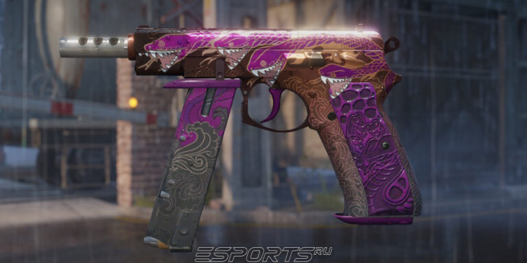 Шаг 4: наклейка "Кусака" (потертая)