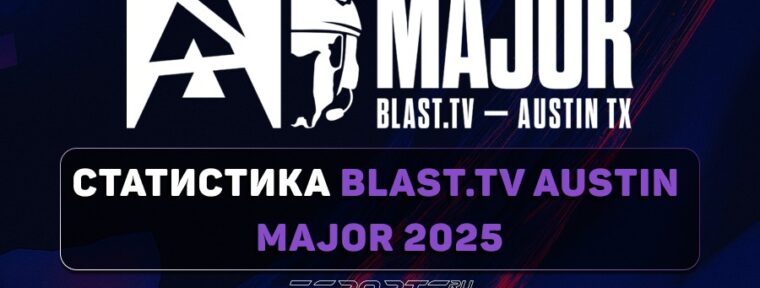 Статистика BLAST.tv Austin Major 2025: игроки, карты, просмотры