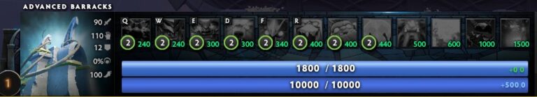 Постройка Advanced Barrack в Legion TD Dota