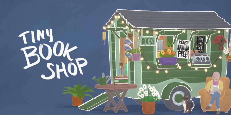 В Steam вышла Tiny Bookshop — ламповый симулятор магазина книг на колесах