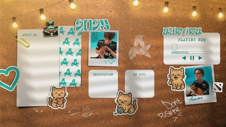 Загрузочный экран Aurora Gaming компендиум The International 2025