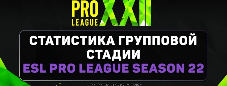 Итоги группового этапа ESL Pro League Season 22: игроки, зрители, команды