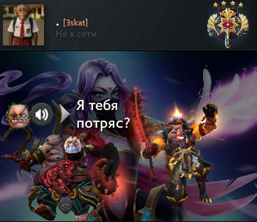 Примеры витрины мини-профилей игрока в Dota 2