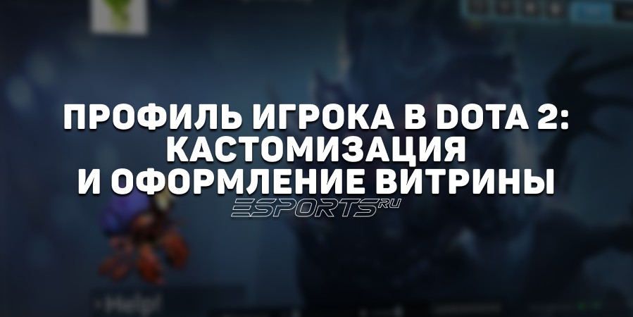 Профиль игрока в Dota 2: оформление витрины, фоны и доступные объекты