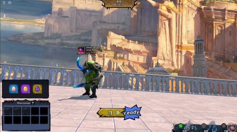 Меню старта игры при выборе уровня в кастмоке Dota Farm