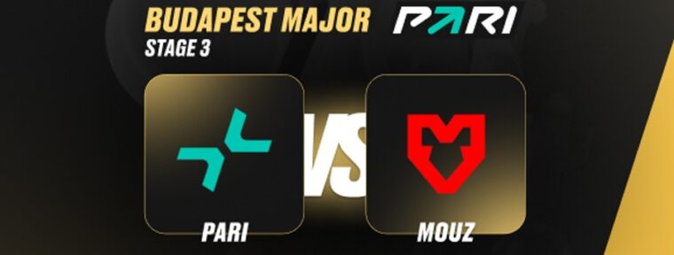 PARI: MOUZ победят PARIVISION в первом матче третьей стадии StarLadder Budapest Major 2025 по CS2