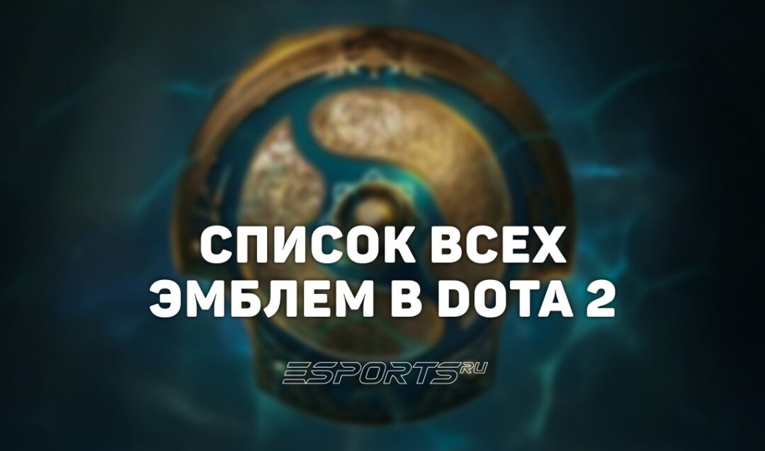 Все эмблемы в Dota 2