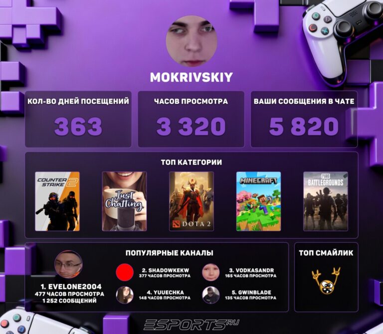 Twitch Recap 2025 mokrivskiy