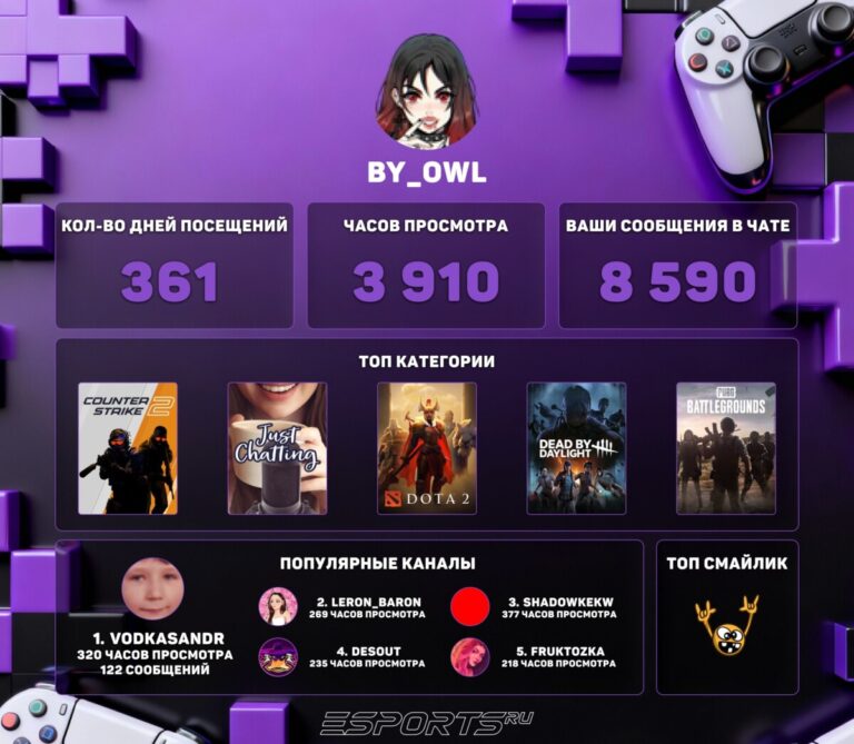 Twitch Recap 2025 by_owl