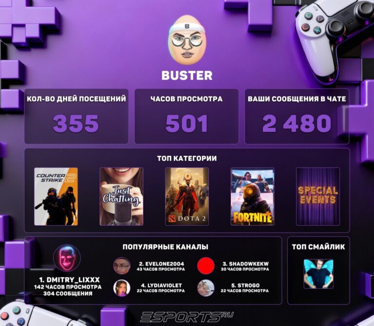 Twitch Recap 2025 buster