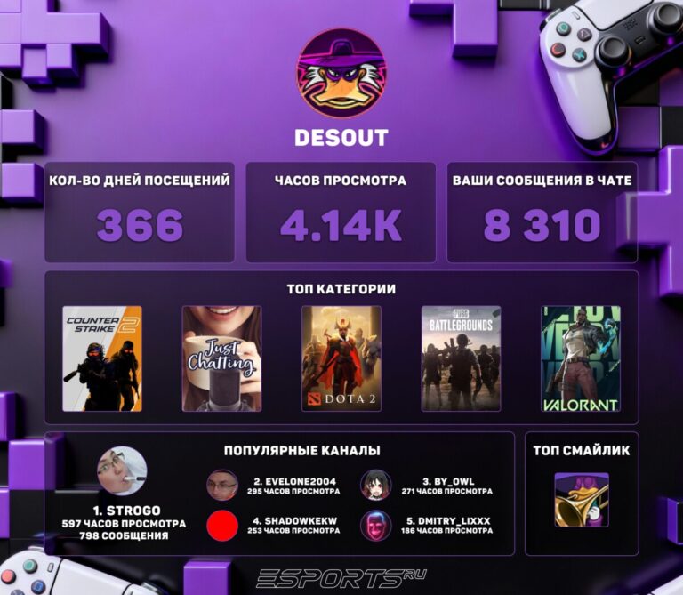 Twitch Recap 2025 des0ut