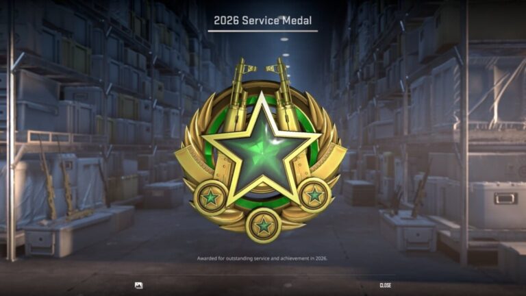 Медаль за службу КС2 2026 Зеленая