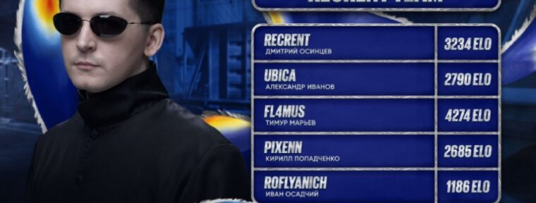 Recrent Team — стала известна шестая команда на BetBoom Streamers Battle х Динамо CS #4